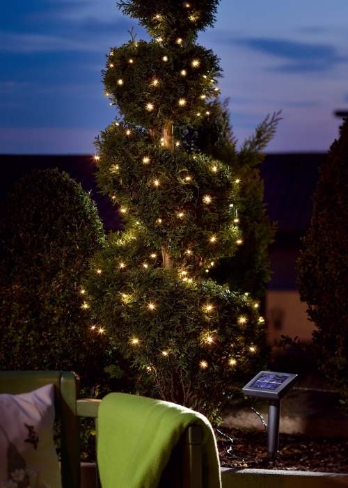 Catene luminose ad Energia Solare 200 Led Bianco Caldo - Image 3
